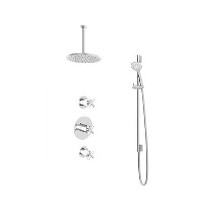 Hotbath Get Together IBS3GN inbouwdouche met 3s handdouche, 30cm plafondbuis en 30cm hoofddouche geborsteld nikkel Hotbath Get Together IBS3GN inbouwdouche met 3s handdouche, 30cm plafondbuis en 30cm hoofddouche geborsteld nikkel