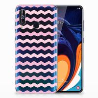 Samsung Galaxy A60 TPU bumper Waves Roze