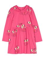 Mini Rodini robe Angry Cat - Rose