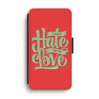 Turn hate into love: iPhone XS Max Flip Hoesje - thumbnail