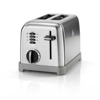 Cuisinart CPT160E 2 Slice Broodrooster, Geborsteld RVS, 900W, 3 Functies [Max/Ontdooien/Opwarmen], Uitneembare Kruimellade, Gelijkmatige Bruining