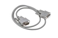 PHOENIX CONTACT VS-09-DSUB-20-LI-1.0 Geconfectioneerde D-Sub-kabel, afgeschermd, 9-polig, flexibel, bevestiging middels schroefdraad 4-40 UNC, kop 2 met pen shell 1 en rechte kabelafvoer, lengte 1 m,