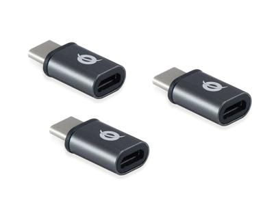 Conceptronic DONN05G kabeladapter/verloopstukje USB 2.0 Type-C USB 2.0 Micro Zwart
