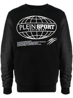 Plein Sport sweat Global Express Edition en coton - Noir - thumbnail