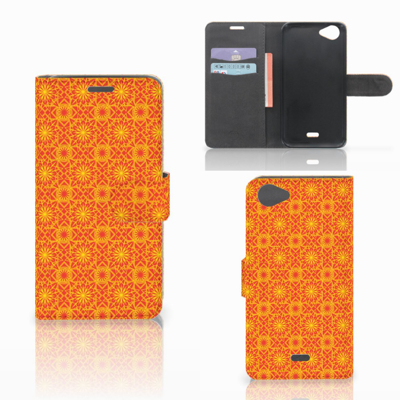 Wiko Rainbow Jam Telefoon Hoesje Batik Oranje Wiko Rainbow Jam Telefoon Hoesje Batik Oranje