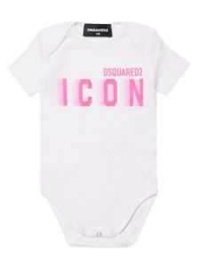 DSQUARED2 KIDS body en coton à logo imprimé - Blanc