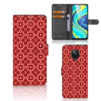 Xiaomi Redmi Note 9 Pro | Note 9S Telefoon Hoesje Batik Rood