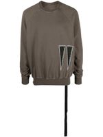 Rick Owens DRKSHDW sweat à patch logo - Gris