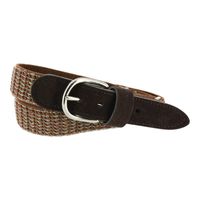 Oxxy elastische verstelbare riem glitter brown Maat