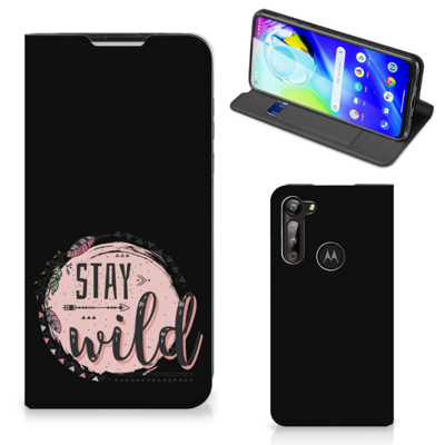 Motorola Moto G8 Power Magnet Case Boho Stay Wild Motorola Moto G8 Power Magnet Case Boho Stay Wild