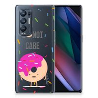 OPPO Find X3 Neo Siliconen Case Donut Roze