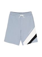 Emporio Armani Kids short à logo imprimé - Bleu - thumbnail