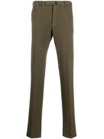 Incotex straight-leg cotton trousers - Vert - thumbnail