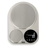ADE keukenweegschaal digitaal met 2 plateaus 5kg/1g & 500g/0.1g | dubbele precisie weegschaal nauwkeurig tot 0.1g | fijne weegschaal voor de keuken | 5 kg laadvermogen