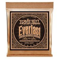 Ernie Ball Everlast Extra Light Coated Phosphor Bronze Acoustic Guitar Strings - 10-50 Gauge