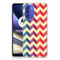 Motorola Moto G51 5G TPU bumper Zigzag Multi Color - thumbnail