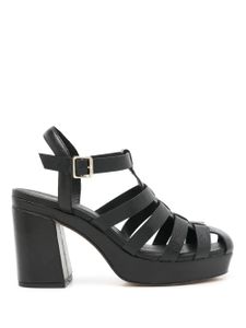 Sarah Chofakian sandales Fleure 70 mm en cuir - Noir