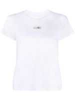 MM6 Maison Margiela t-shirt en coton à logo appliqué - Blanc