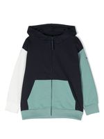 Il Gufo hoodie zippé à design colour block - Bleu