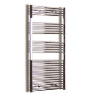 Elektrische Design Radiator Sanicare Plug & Play 172x45 cm Chroom 920 Watt Met Chroom Thermostaat Links Sanicare