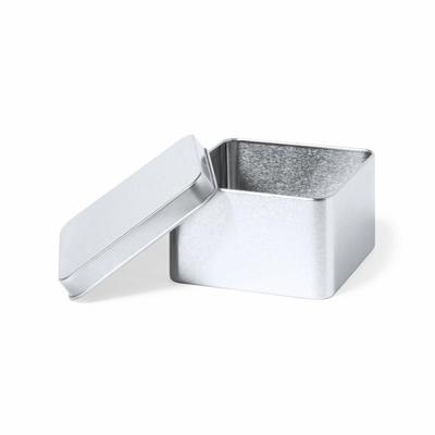 Cadeaudoosje/blikje Metal - Bruiloft bedankjes - 1x stuks - afsluitbare deksel - zilver - 9 x 5 cm Cadeaudoosje/blikje Metal - Bruiloft bedankjes - 1x stuks - afsluitbare deksel - zilver - 9 x 5 cm