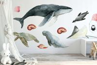 Muursticker - Zeedieren - thumbnail