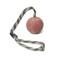 IDC Natural Rubber Ball with Closable Handle, Horizontally Grooved, 60 mm