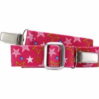 Playshoes riem elastisch met clip sterren fuchsia Maat