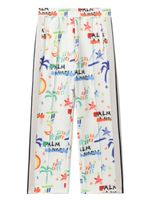 Palm Angels Kids pantalon de jogging à imprimé graphique - Blanc