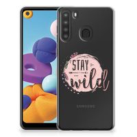 Samsung Galaxy A21 Telefoonhoesje met Naam Boho Stay Wild