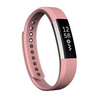 By Qubix - Compatible met Fitbit Alta siliconen bandje, Maat: Large, Lengte: 22CM - Roze - Compatible fitbit bandje