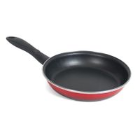 Aluminium koekenpan/hapjespan Merida rood met anti-aanbak laag 24 cm   -