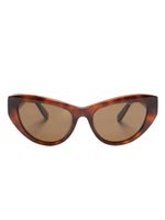 Moncler Eyewear lunettes de soleil Modd à monture papillon - Marron