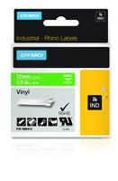 Labeltape DYMO IND RHINO 1805414 Vinyl Tapekleur: Groen Tekstkleur:Wit 12 mm 5.5 m - thumbnail