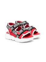 Moschino Kids sandales à attache scratch - Rouge - thumbnail