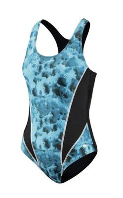 Beco badpak dames polyamide/elastaan blauw/zwart Beco badpak dames polyamide/elastaan blauw/zwart