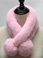 Casual Solid Color Plush Ball Scarf Everyday Clothing Accessories