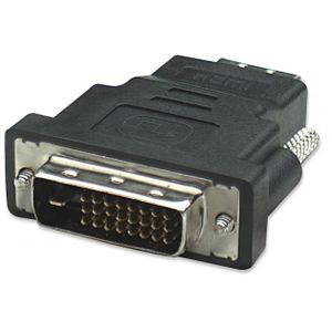 Techly DVI-D - HDMI M/F DVI-D HDMI Zwart kabeladapter/verloopstukje - [IADAP-DVI-HDMI-F]