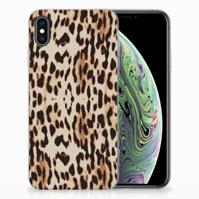 Apple iPhone Xs Max TPU Hoesje Leopard