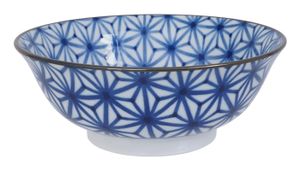 Blauw/Wit Kom - Mixed bowls - 20.5 x 7 x 8cm 1000ml