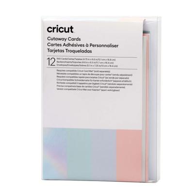 Cricut Cut-Away Cards Pastel R40 Kaartenset Tulpenblauw, Poeder