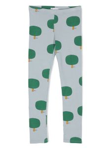 Bobo Choses legging en coton biologique à imprimé - Bleu