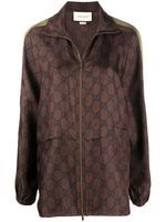 Gucci veste zippée GG Supreme - Marron