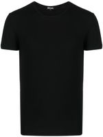 Zegna t-shirt en coton stretch à manches courtes - Noir