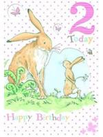 Hazeltje dubbele kaart meisje 2 jaar 14x20cm (6x in verpakking) - Paperback (8713791029144)