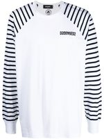 DSQUARED2 t-shirt à manches longues - Blanc