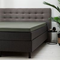 Hoeslaken Stretch - Topper - Truffel - 180x200 cm - Groen - Fresh and Co - Dekbed-Discounter.nl - thumbnail