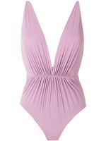 Clube Bossa maillot de bain Clavert à col v profond - Violet