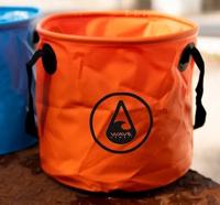 Wave Hawaii opvouwbare emmer waterdicht 35 x 30 cm oranje