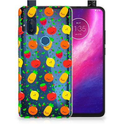 Motorola One Hyper Siliconen Case Fruits
